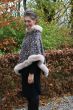 Fake fur poncho, Animal Po7556