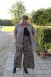 Beige Viddebuks med Animalprint, bomuld, ECO Leo Pants