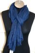 Tørklæde, ensfarvet,  navy