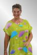 Lime maxikjole, Space flower dress