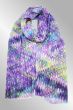 Lilla/grøn/turkis tørklæde BA-0968