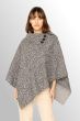 Grå fliis poncho, Caroline