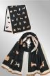Sort tørklæde med hunde, 2379