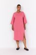 Koral farvet sweat kjole, W20551