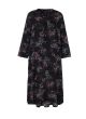 Sort print kjole i skønne farver, Annica, G235051