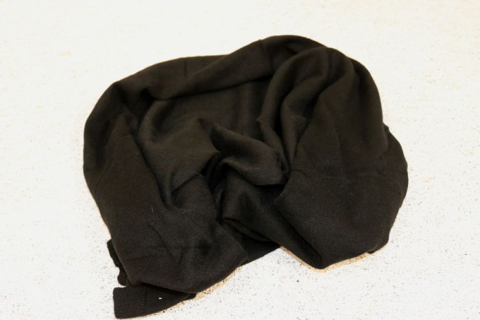 Cashmere tørklæde, sort 2120