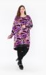Sort / lilla 7 lime tunika, AKH 6886
