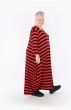 Sort og rød stribet maxi  Jersey kjole, AKH 1926