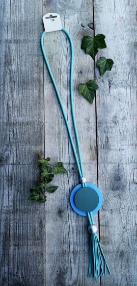 Lang gummikæde , turkis