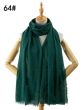 Ensfarvet viskose tørklæde,  XC7120 / 64 Flaskegrøn