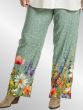 Grøn printet pants, 251028