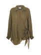 Oliven slå om bluse, Gozzip G242080