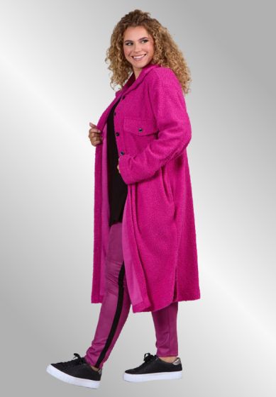 Pink bouclet jakke, Maelle