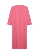 Koral farvet sweat kjole, W20551