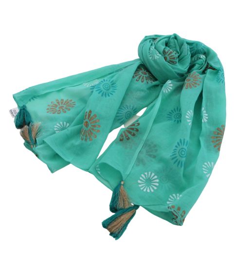 Tørklæde mint 2254