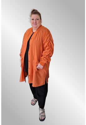 Brændt orange cardigan jakke, Dina 251009
