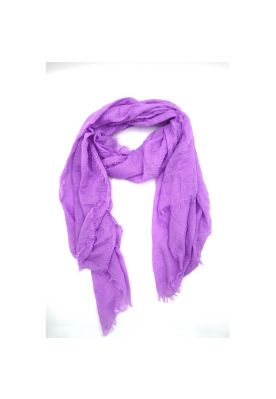 Tørklæde, ensfarvet,  syren