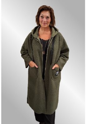 Army grøn fleecefrakke, 22158