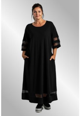 Sort lang kjole Gozzip Black, G232202