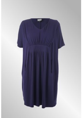 Mørk blå viskose tunika / kjole 242002