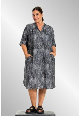 Sort/hvid kjole, Gozzip Black, G253200