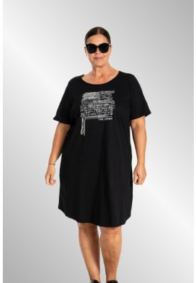 T-shirt/tunika med print, G253205