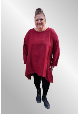 Bordeaux viskose tunika, 25362