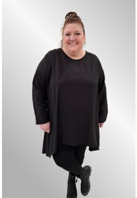 Sort viskose tunika, 25362