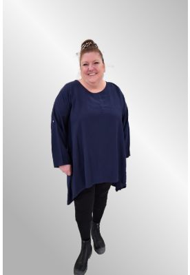 Blå viskose tunika, 25362