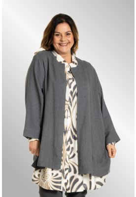 Grå åben cardigan, G255040