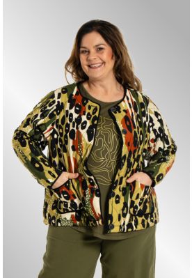 Quiltet jakke fra Gozzip, Grøn rust 255041