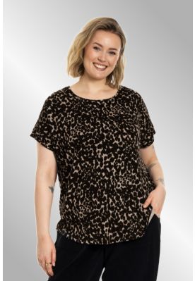 Gitte t-shirt Leo print, 256015