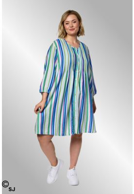 Stribet viskose tunika, Johanne 262044