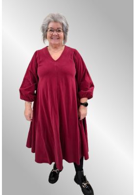 Bordeaux fløjlskjole 2752V