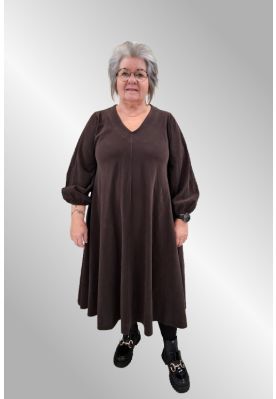 Brun fløjlskjole 2752V