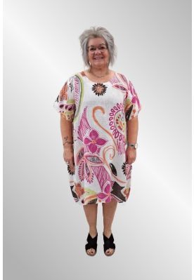 Hvid hørkjole, XUI4545