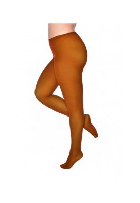 Cognac strømpebuks, Plus size, Pamela