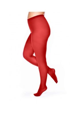 Maroon Red strømpebuks, Plus size, Pamela
