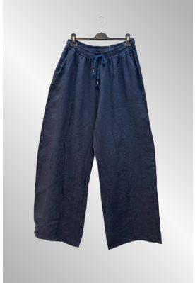 Navy hørbukser, 7900A