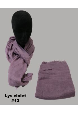 Tørklæde, ensfarvet, Lys violet # 13