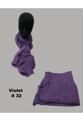 Tørklæde, ensfarvet, violet #32