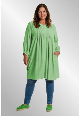 Grøn viskose tunika, Johanne 9909, Absinthe Green