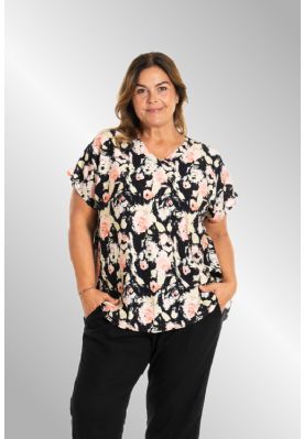 Blomstret sommer bluse, G253010
