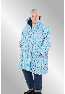 Lys blå printet softshell jakke AKH, 412917-6660