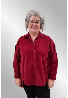 Bordeaux fløjlsskjorte, 258875