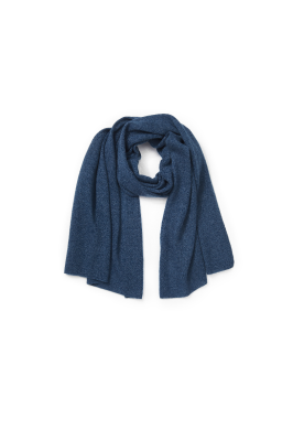 Cashmere tørklæde, mellem blå 2120