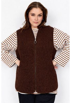 Teddy vest, brun, 20656