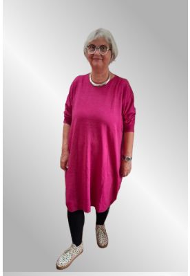 Pink strik kjole, FM102