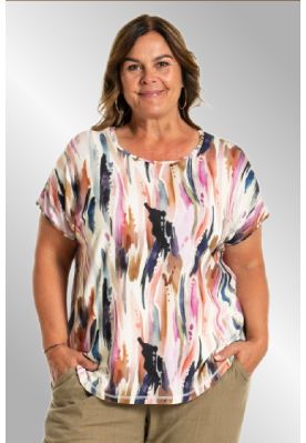 Multifarvet T-Shirt Gitte 252031