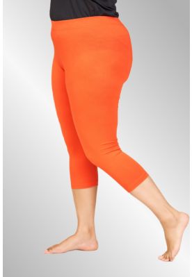 Orange 3/4 viskose leggings, SG105